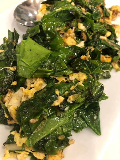 ผักเหลียงผัดไข่