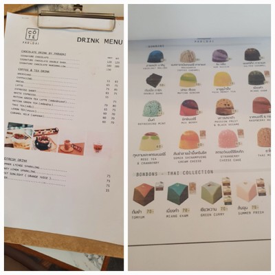 ป้ายราคาหรือสมุดเมนู