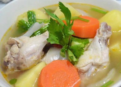 ซุปมันฝรั่งน่องไก่