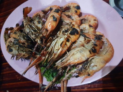 กุ้งใหญ่เผา