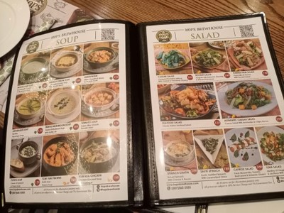 ป้ายราคาหรือสมุดเมนู