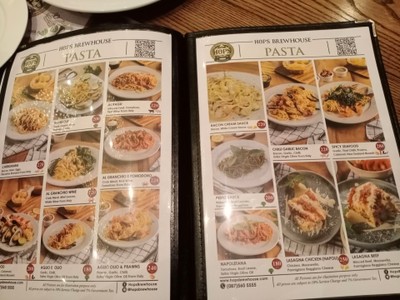 ป้ายราคาหรือสมุดเมนู