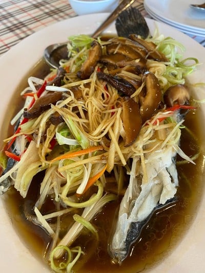 ปลาบู่นึ่งซีอิ้วจานละ 5 ขีด