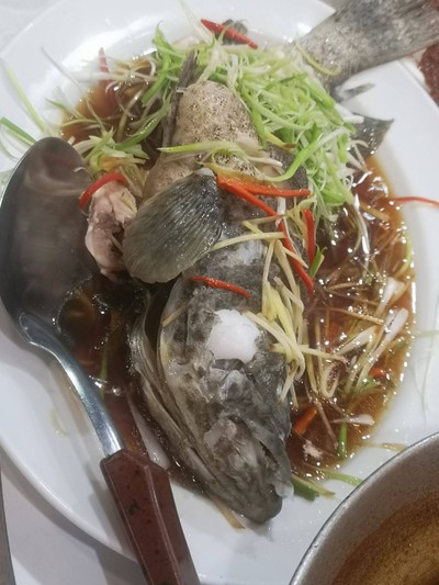 ปลาเก๋านึ่งซีอิ้ว