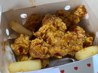 ไก่ทอดซอสคาราเมล