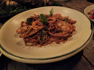 Spicy Seatoud Spaghet