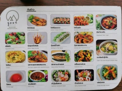 ป้ายราคาหรือสมุดเมนู