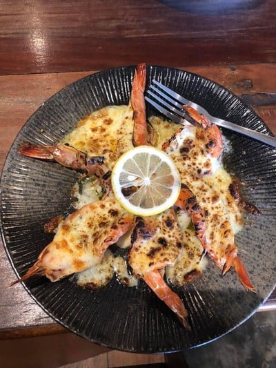 กุ้งอบชีส