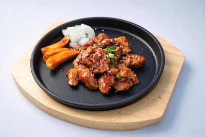 ย่างให้ไก่กระทะ 烤鸡快 香香哒