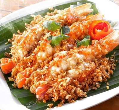 กุ้งทอดกระเทียม
