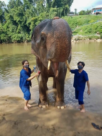 ท่ามกลางบรรยากาศที่ธรรมชาติมีฉากหลังเป็นทิวเขาเเละสายน้ำ