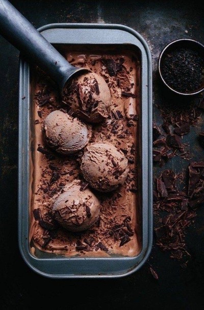 ไอศกรีมโฮมเมด รสบราวนี่ชิพ