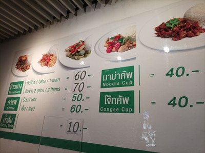 ป้ายราคาหรือสมุดเมนู