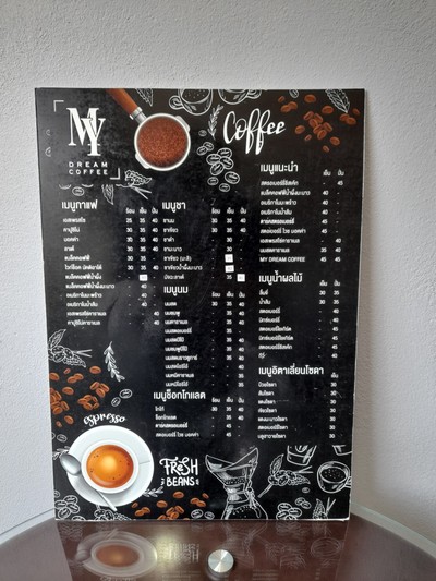 ป้ายราคาหรือสมุดเมนู