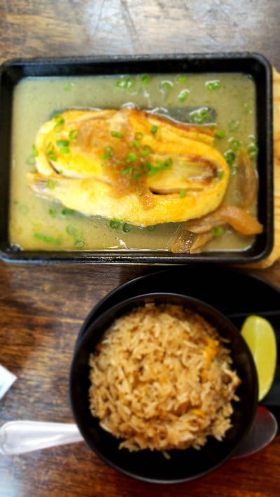 Pan Fried Salmon Belly (Asian menu)