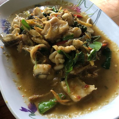 ปลาคังผัดฉ่า