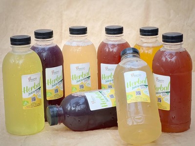 น้ำสมุนไพร6ขวดผสมหญ้าหวาน0%(250ml)คละรสชาติ,เลือกรสไม่ได้