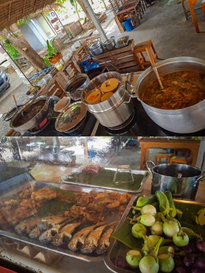 ท่ามกลางบรรยากาศที่ธรรมชาติมีฉากหลังเป็นทิวเขาเเละสายน้ำ