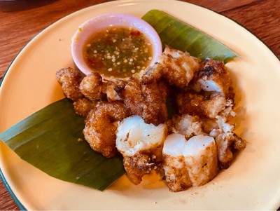 ไข่ปลาหมึกทอด