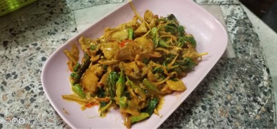 ผัดหมูป่านมสด