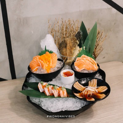 เมนูของร้าน Blue Ocean Sushi เทพารักษ์