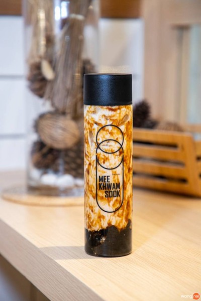 เมนูของร้าน ชานมมีความสุข โลตัส อมตะนคร