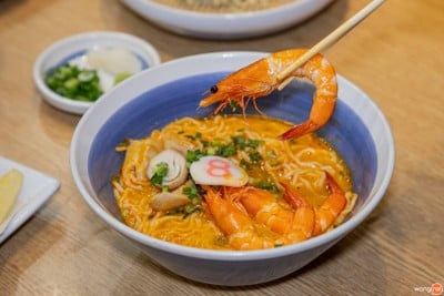 เมนูของร้าน Hachiban Ramen โลตัส ชลบุรี