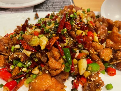 ไก่ทอดพริกเสฉวน