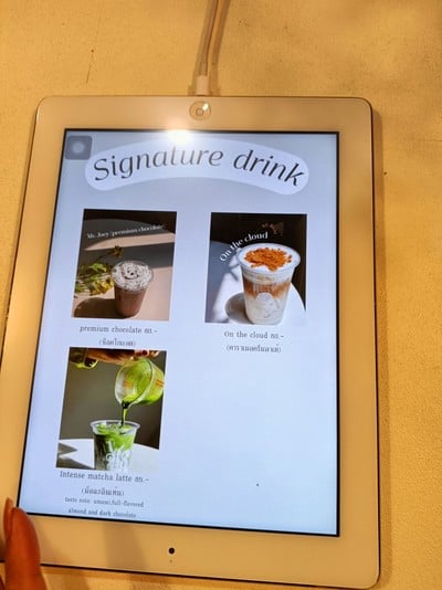 ป้ายราคาหรือสมุดเมนู