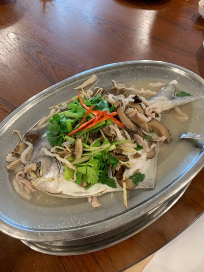 ปลาจาระเม็ดนึ่งเกี้ยมบ๊วย