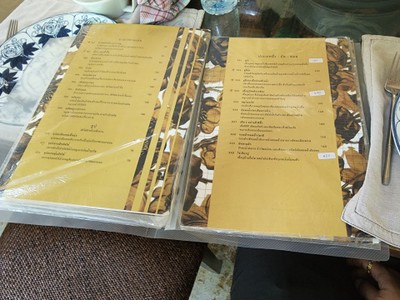 ป้ายราคาหรือสมุดเมนู