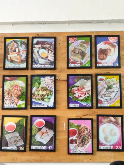 ป้ายราคาหรือสมุดเมนู