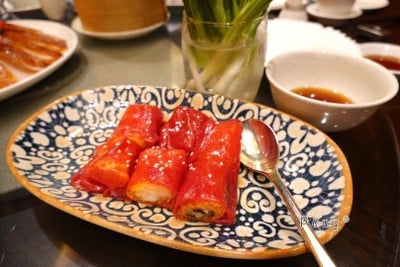 ปอเปี๊ยะกุ้งทอด สอดไส้มะม่วง