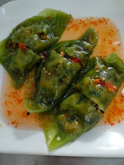 ขนมเหนียว ไส้หน่อไม้หมูสับ