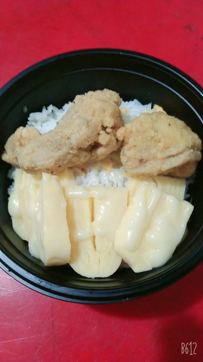 ไก่คาราเกะไข่หวาน+กิมจิ