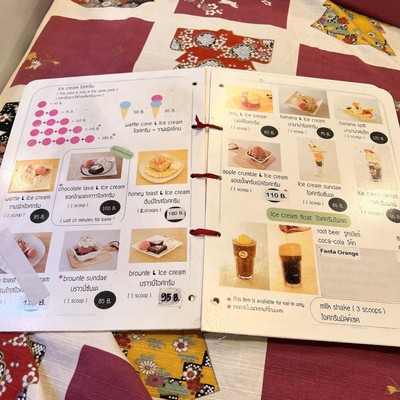 ป้ายราคาหรือสมุดเมนู