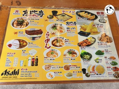 ป้ายราคาหรือสมุดเมนู