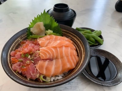 D11. Negi Akami + Salmon Don