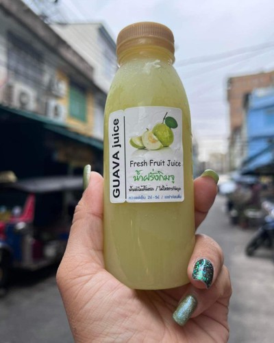 น้ำฝรั่งแท้100% (พันธุ์กิมจู)220ml