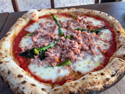 Italian sausage pizza
