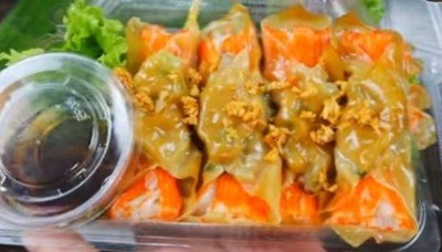 เกียวปูอัด   5ตัว  ราคา฿ 40 บ..  น้ำจิ้ม จิ๊กโฉ่ว  ราคาออนไลงน์  ฿68