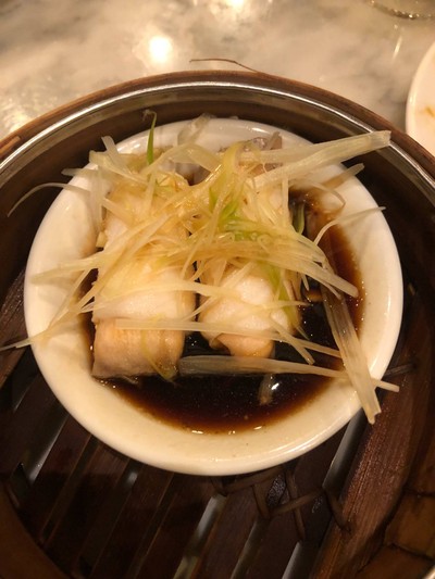 ปลาหิมะห่อปลาแซลมอนนึ่งซีอิ๊ว