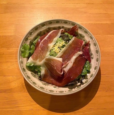 caesar salad+parma ham