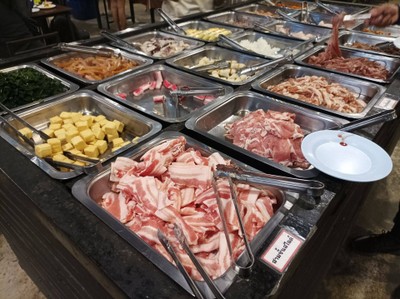 เมนูของร้าน La-da ปิ้งย่างแอนด์ซีฟู้ค