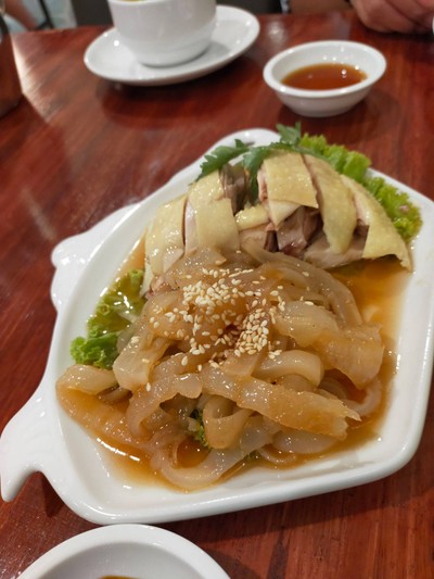 แมงกะพรุน+ไก่แช่เหล้า