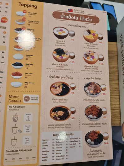 ป้ายราคาหรือสมุดเมนู