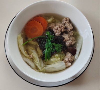 แกงจืดหมูสับสาหร่าย แกงจืดหมูสับสาหร่าย