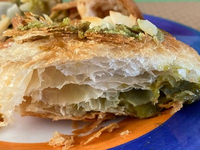 Almond Matcha Croissant