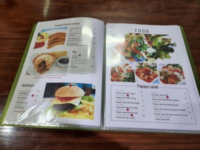 ป้ายราคาหรือสมุดเมนู