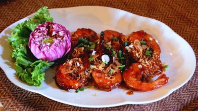 กุ้งกรอบซอสมะขาม